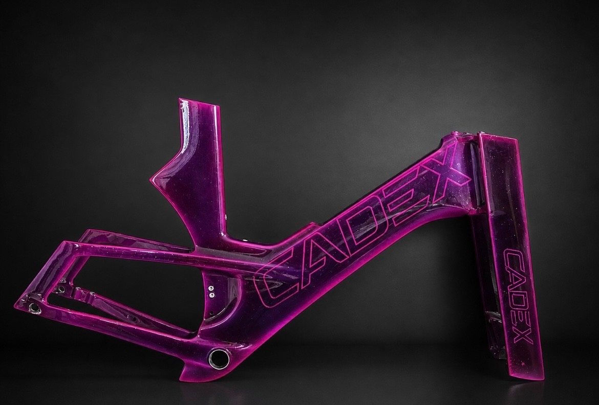 Cadre Cadex violet translucide pailleté